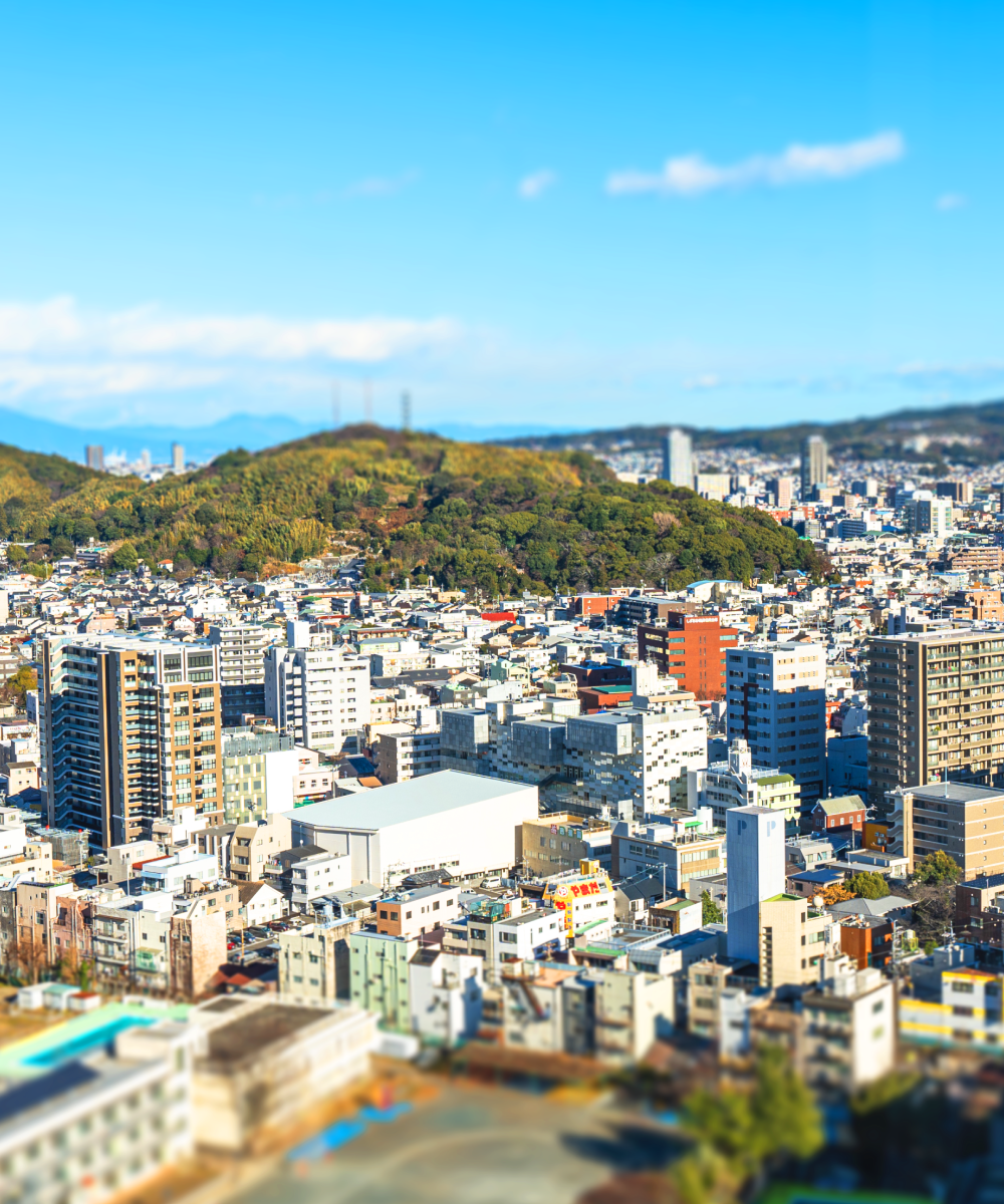 静岡市の町並み